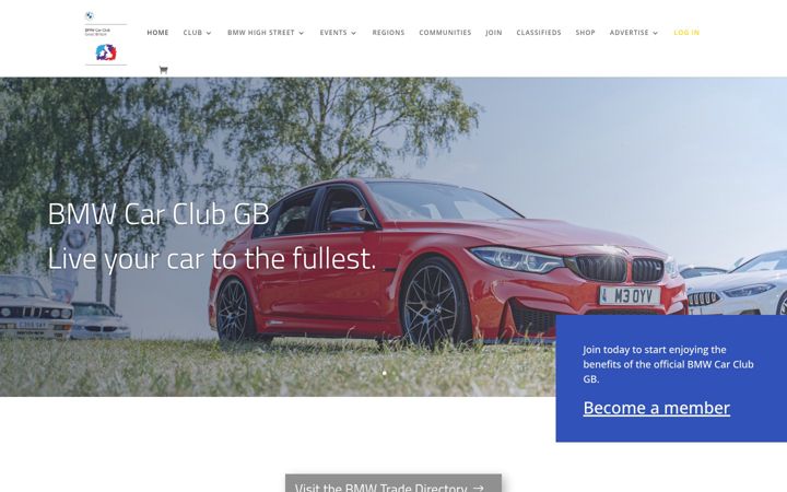 Screenshot of bmwcarclubgb.uk