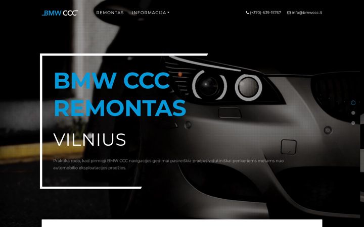 Screenshot von bmwccc.lt