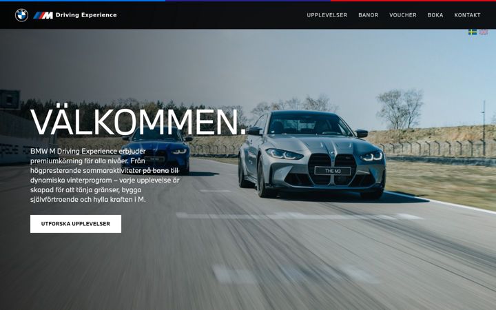 Screenshot of bmwexperience.se