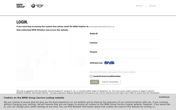 Screenshot of bmwgroup-smr.co.uk
