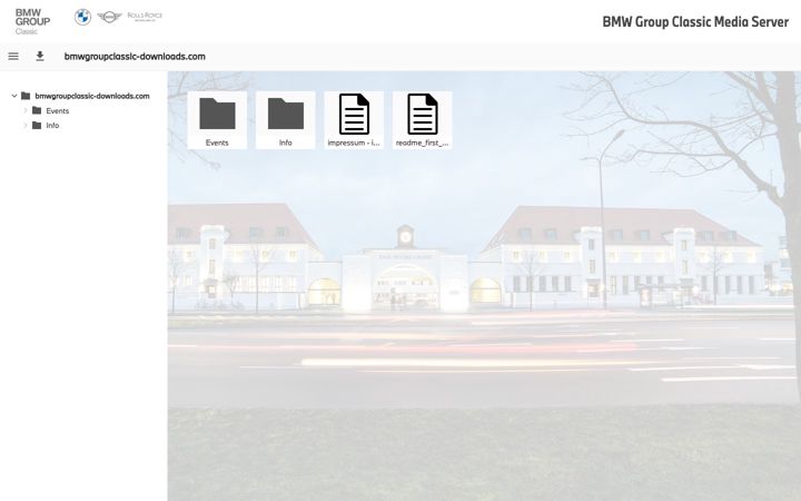 Screenshot of bmwgroupclassic-downloads.com