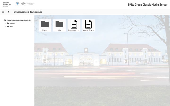 Screenshot of bmwgroupclassic-downloads.de