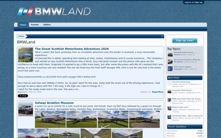 Screenshot of bmwland.org.uk