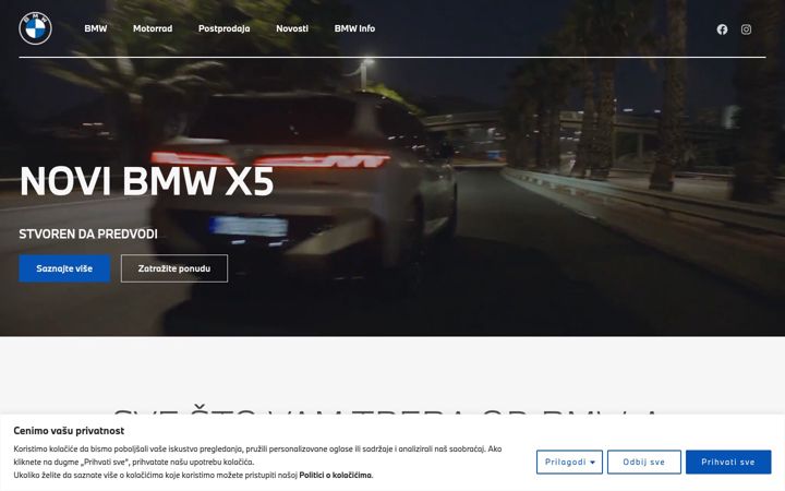 Screenshot of bmwmitic.rs