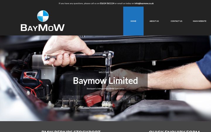 Screenshot of bmwrepairsstockport.co.uk