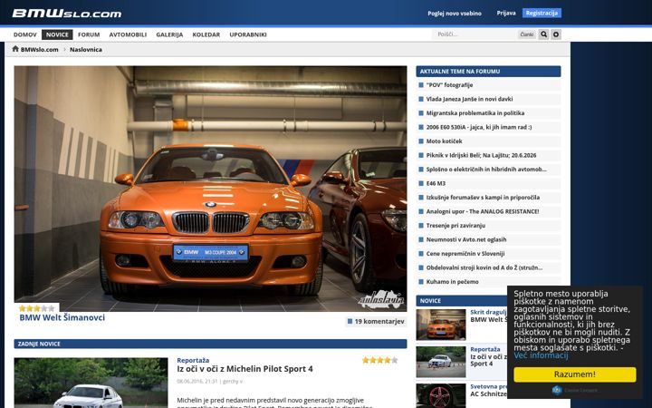 Screenshot of bmwslo.com