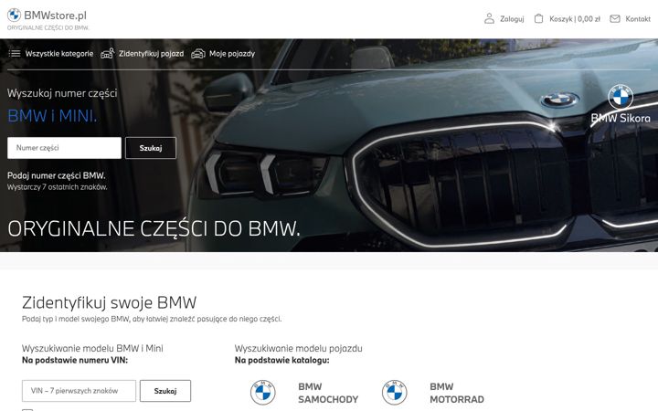 Screenshot of bmwstore.pl