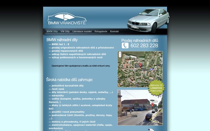 Screenshot of bmwvrakoviste.cz