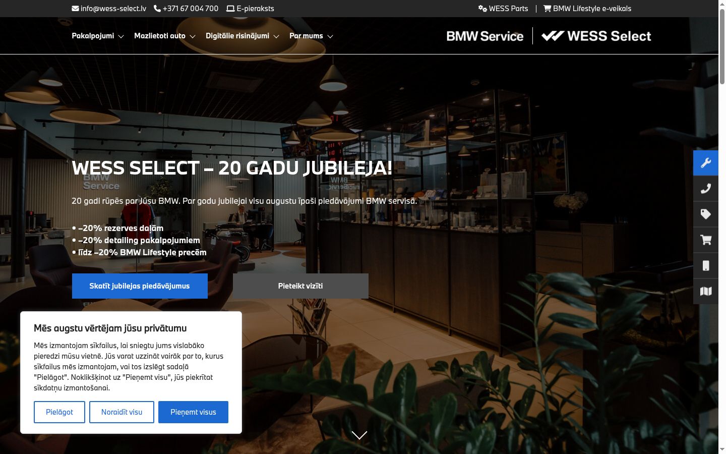 Screenshot tal-banner tal-kunsens muri qabel kwalunkwe interazzjoni