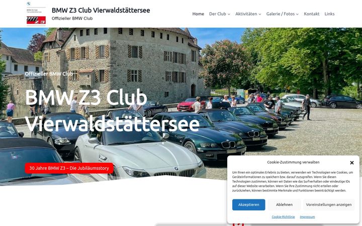 Screenshot of bmwz3club.ch