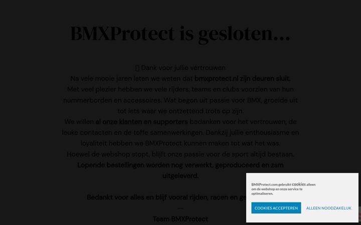Screenshot of bmxprotect.nl
