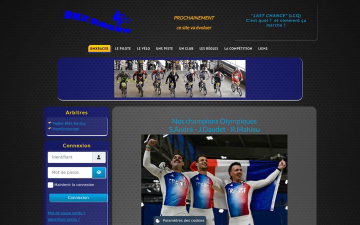 Screenshot of bmxracer.fr