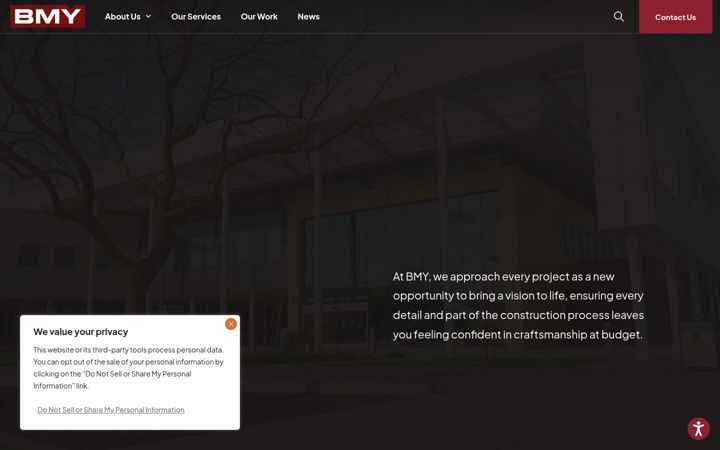 Képernyőkép: bmyinc.com