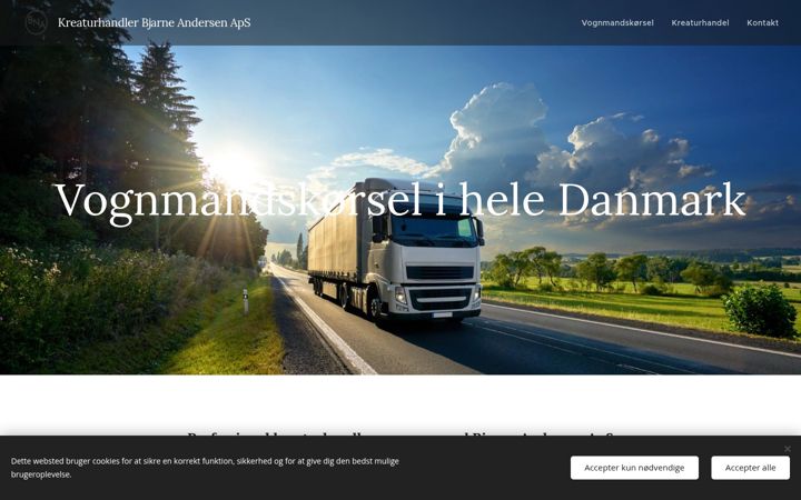 Screenshot of bna-kreaturhandel.dk
