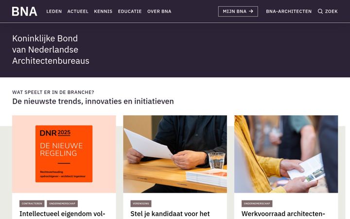 Screenshot of bna.nl