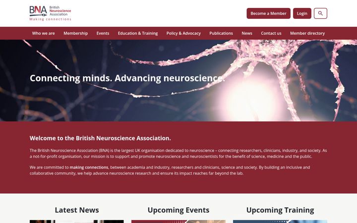 Screenshot of bna.org.uk
