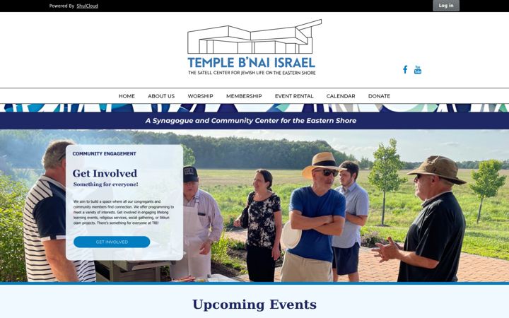 Screenshot of bnaiisraeleaston.org