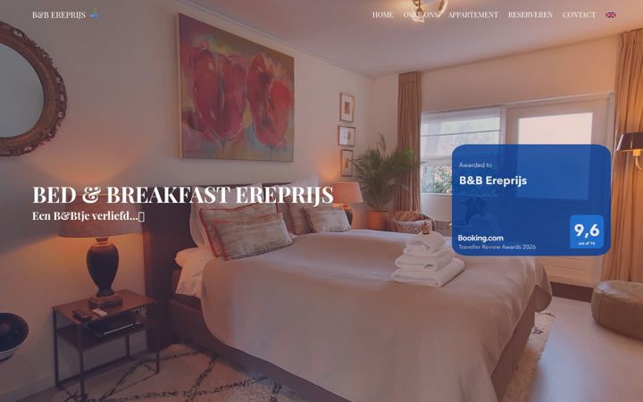 Screenshot of bnb-ereprijs.nl