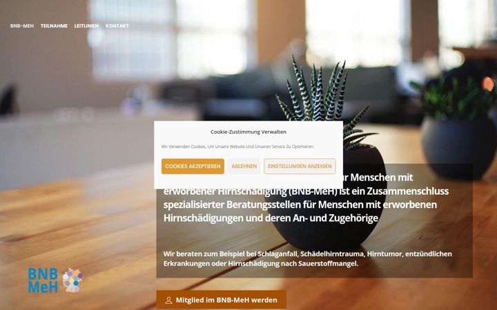 Screenshot of bnb-meh.de