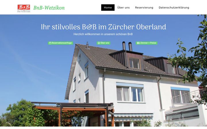 Screenshot of bnb-wetzikon.ch