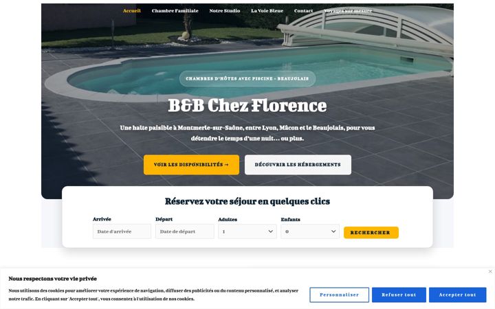 Screenshot του bnbchezflorence.com