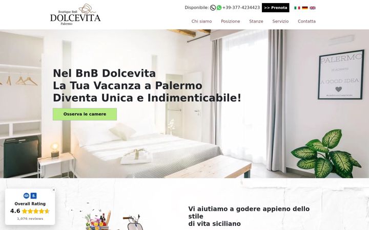 Screenshot of bnbdolcevita.it