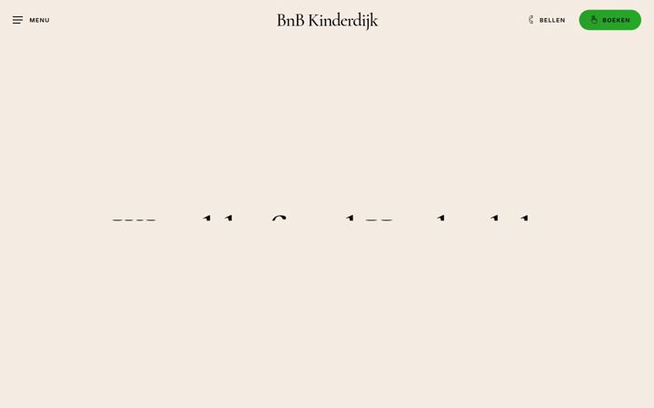 Screenshot of bnbkinderdijk.nl
