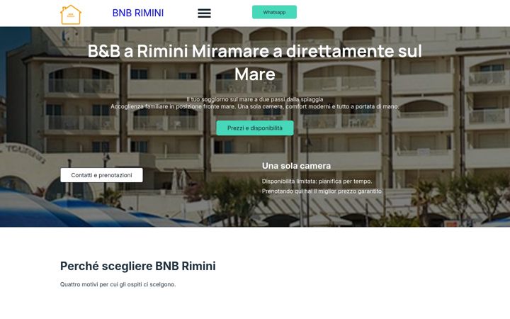 Screenshot of bnbrimini.it
