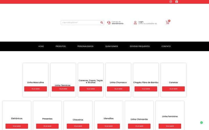 Screenshot of bnbrindespersonalizados.com.br