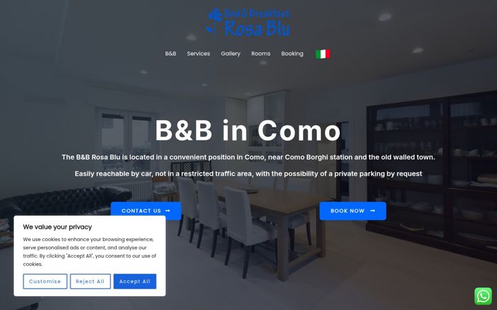 Screenshot of bnbrosablu.com