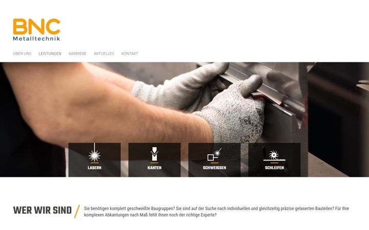 Screenshot of bnc-metalltechnik.de