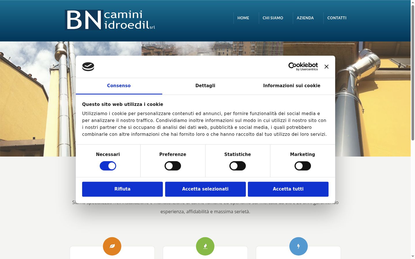 Screenshot tal-banner tal-kunsens muri qabel kwalunkwe interazzjoni