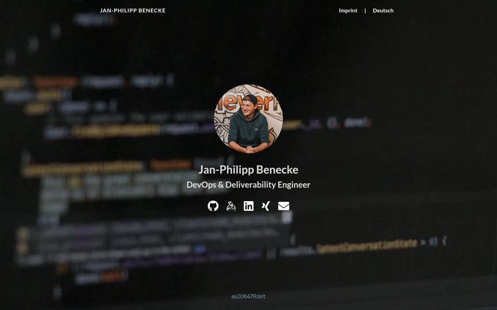 Screenshot of bnck.me
