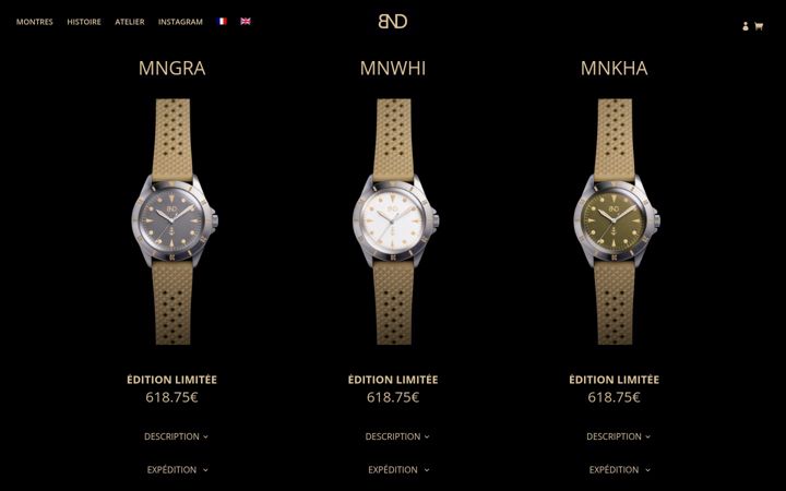 Screenshot di bnd-watches.com