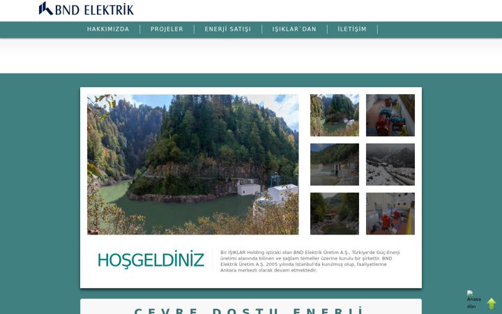 Screenshot of bndelektrik.com.tr