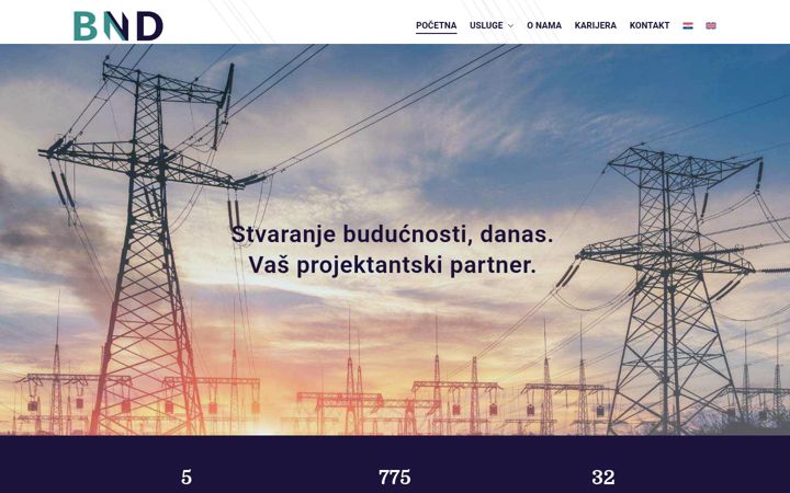 Screenshot of bndgroup.hr
