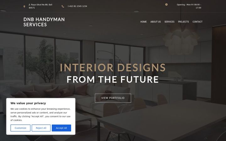 Screenshot of bndhandymanservices.com