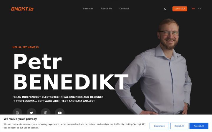 Screenshot of bndkt.io