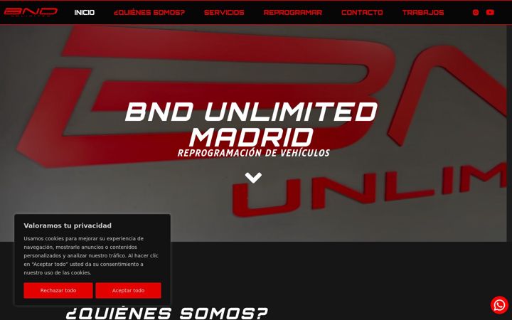 Screenshot of bndunlimitedmadrid.es