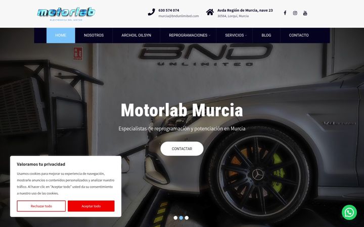 Screenshot di bndunlimitedmurcia.com