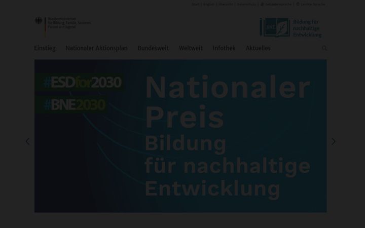 Screenshot of bne-portal.de