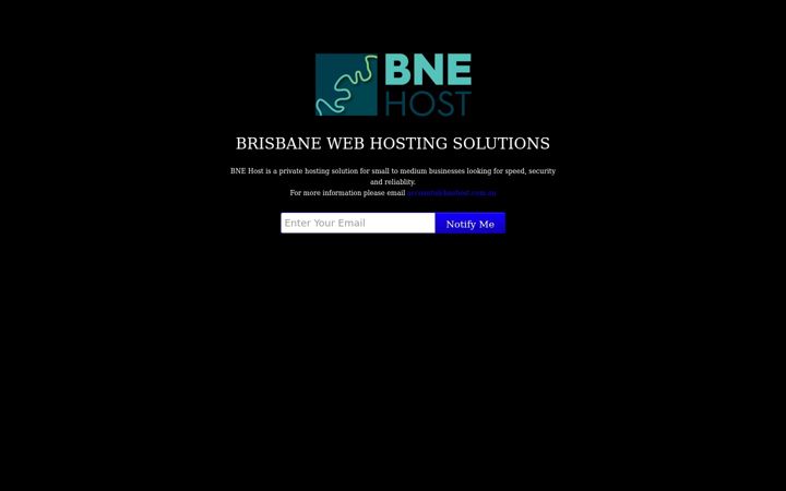Screenshot of bnehost.com.au