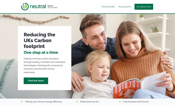 Screenshot of bneutral.co.uk