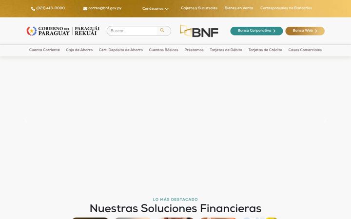 Screenshot of bnf.gov.py