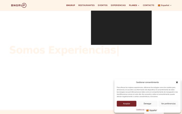 Screenshot of bngruprestaurants.com