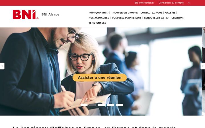 Screenshot of bni-alsace.fr