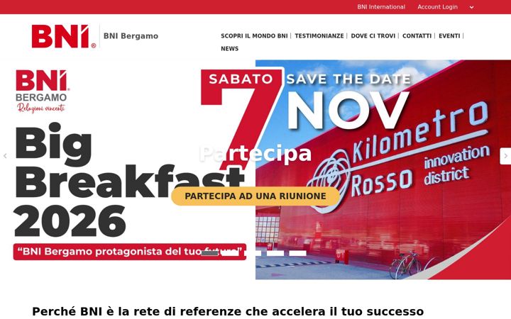 Screenshot of bni-bergamo.it