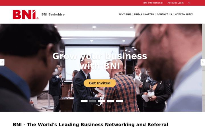 Screenshot of bni-berkshire.co.uk