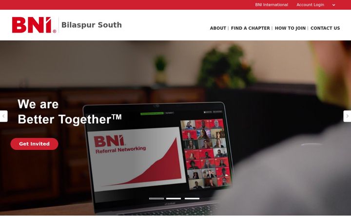 Screenshot of bni-bilaspursouth.in