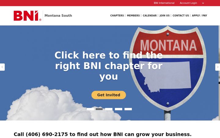 Screenshot of bni-billings.com